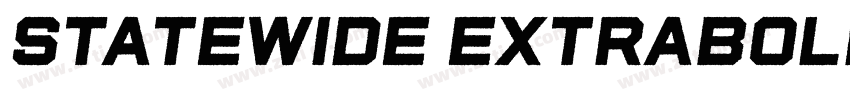 StateWide ExtraBold字体转换